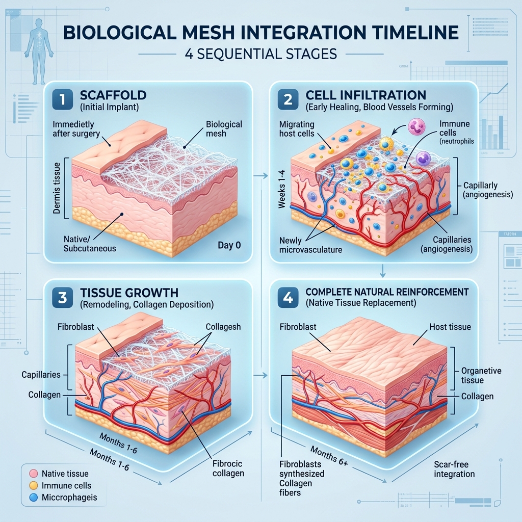 Biological Mesh Integration Timeline